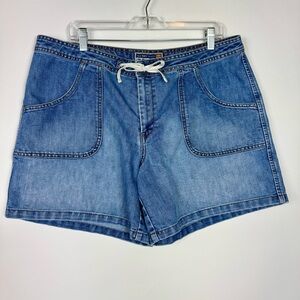 Old Navy Size 16 Vintage Denim Drawstring Jean Shorts
